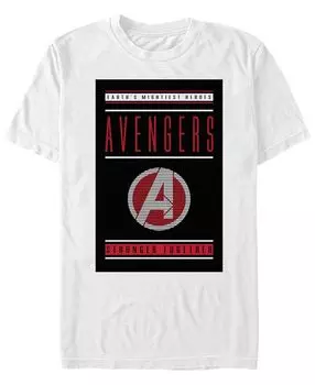 Мужская футболка с коротким рукавом marvel avengers earths mightiest heroes Fifth Sun, белый