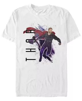 Мужская футболка с коротким рукавом marvel avengers galaxy painted thor Fifth Sun, белый