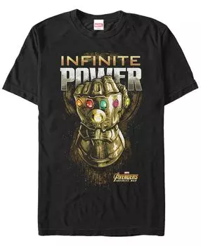 Мужская футболка с коротким рукавом marvel avengers infinity war the gauntlet of infinite power Fifth Sun, черный