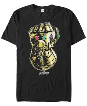 Мужская футболка с коротким рукавом marvel avengers infinity war the mighty gauntlet Fifth Sun, черный