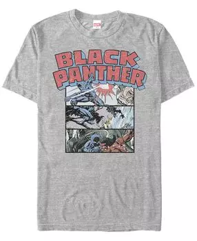 Мужская футболка с коротким рукавом marvel black panther collage Fifth Sun, мульти