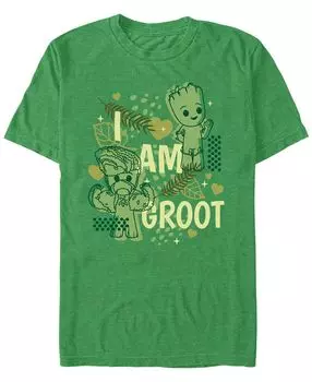 Мужская футболка с коротким рукавом marvel film i am groot cutesy groot Fifth Sun, мульти