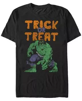 Мужская футболка с коротким рукавом marvel hulk trick or treat halloween Fifth Sun, черный