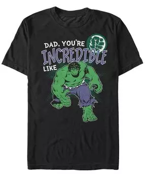Мужская футболка с коротким рукавом marvel из коллекции комиксов incredible like the hulk Fifth Sun, черный