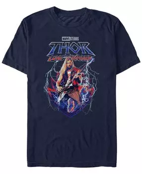 Мужская футболка с коротким рукавом marvel likeness thor movie 4 ragnarock Fifth Sun, синий