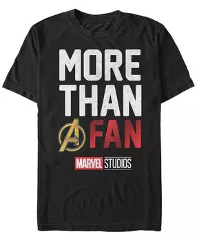Мужская футболка с коротким рукавом marvel more than a fan Fifth Sun, черный