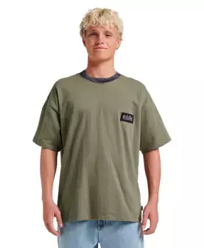 Мужская футболка с коротким рукавом Mercury Ringer Quiksilver, зеленый