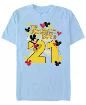 Мужская футболка с коротким рукавом Mickey Birthday 21 Fifth Sun, синий