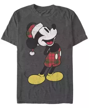Мужская футболка с коротким рукавом Mickey Classic Plaid Fifth Sun, серый