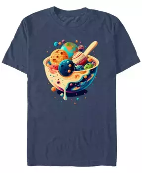 Мужская футболка с коротким рукавом Milky Way Cereal Design By Humans, синий