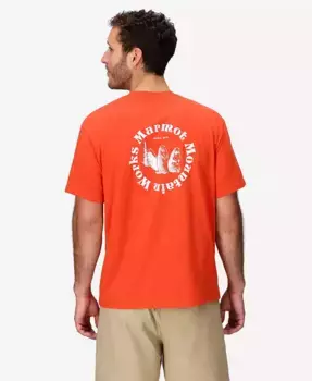 Мужская футболка с коротким рукавом MMW Circle Marmot, оранжевый