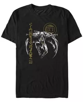 Мужская футболка с коротким рукавом moon knight glyph lift Fifth Sun, черный