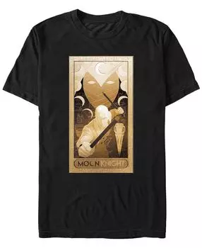 Мужская футболка с коротким рукавом moon knight glyphs poster Fifth Sun, черный
