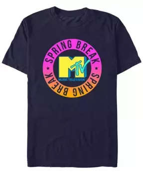 Мужская футболка с коротким рукавом MTV Spring Break Circle, синий