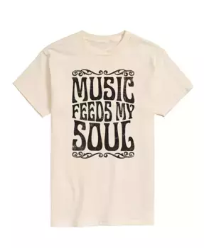 Мужская футболка с коротким рукавом Music Feeds My Soul AIRWAVES, желтый