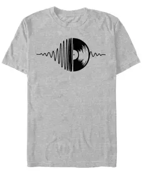 Мужская футболка с коротким рукавом Music Vinyl Design By Humans, серый