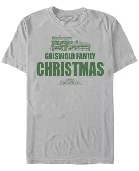 Мужская футболка с коротким рукавом national lampoon vacation griswold family christmas с коротким рукавом Fifth Sun, серый