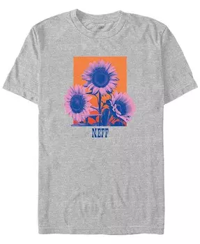 Мужская футболка с коротким рукавом NEFF Sunflower Fifth Sun, серый