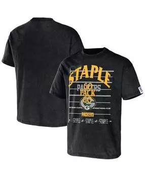 Мужская футболка с коротким рукавом nfl x staple black green bay packers gridiron NFL Properties, черный
