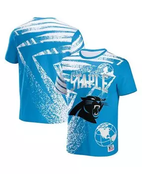 Мужская футболка с коротким рукавом nfl x staple blue carolina panthers team slogan с принтом по всей поверхности NFL Properties, синий