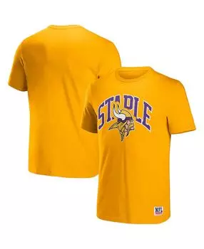 Мужская футболка с коротким рукавом nfl x staple yellow minnesota vikings lockup logo NFL Properties