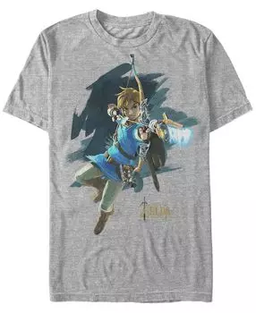 Мужская футболка с коротким рукавом nintendo legend of zelda breath of the wind links jump shot Fifth Sun, мульти