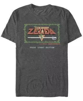 Мужская футболка с коротким рукавом nintendo legend of zelda с кнопкой запуска Fifth Sun, мульти