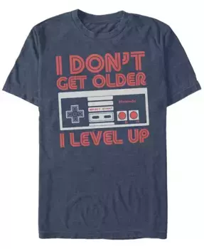 Мужская футболка с коротким рукавом Nintendo Leveling Up Fifth Sun, синий