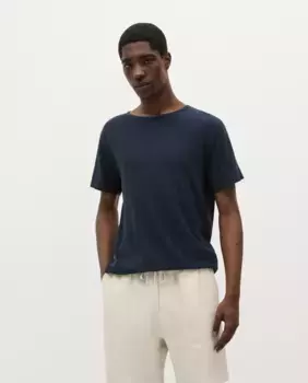 Мужская футболка с коротким рукавом однотонная Scalpers, темно-синий