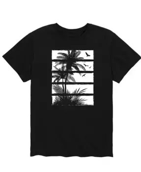Мужская футболка с коротким рукавом Palm Tree Panels AIRWAVES, черный