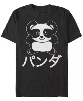 Мужская футболка с коротким рукавом Panda Anime Fifth Sun, черный