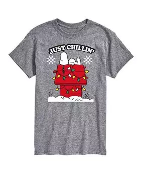 Мужская футболка с коротким рукавом Peanuts Holidays AIRWAVES, серебро