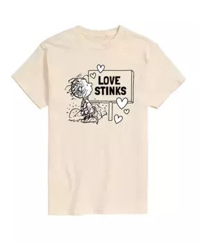 Мужская футболка с коротким рукавом Peanuts Love Stink AIRWAVES, коричневый/бежевый