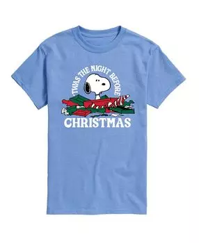 Мужская футболка с коротким рукавом peanuts night before christmas AIRWAVES, синий