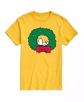 Мужская футболка с коротким рукавом Peanuts Snoopy Wreath AIRWAVES, желтый