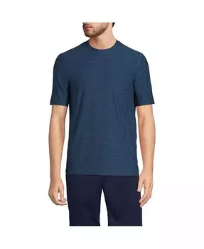 Мужская футболка с коротким рукавом Performance Social Active Lands' End, синий