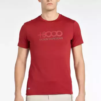 Мужская футболка с коротким рукавом Pipe +8000, цвет Cereza