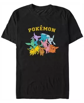 Мужская футболка с коротким рукавом pokemon gotta catch eeveelutions Fifth Sun, черный