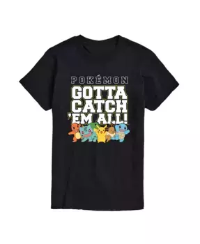 Мужская футболка с коротким рукавом Pokmon Gotta Catch All AIRWAVES, черный