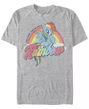 Мужская футболка с коротким рукавом Rainbow с круглым вырезом Fifth Sun, серый