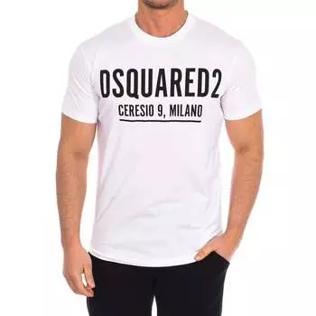 Мужская футболка с коротким рукавом s71gd1058 s23009 Dsquared2, белый