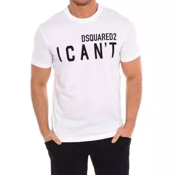 Мужская футболка с коротким рукавом s74gd0859 s23009 Dsquared2, белый