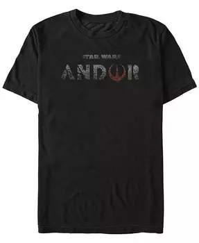 Мужская футболка с коротким рукавом с логотипом Star Wars Andor Fifth Sun, черный