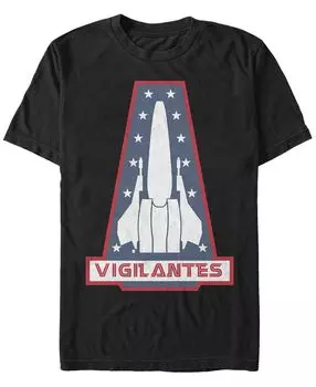 Мужская футболка с коротким рукавом с логотипом battlestar galactica vigilantes Fifth Sun, черный