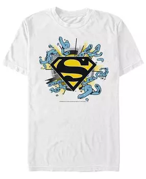 Мужская футболка с коротким рукавом с логотипом dc superman break the chains Fifth Sun, белый