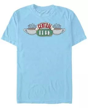 Мужская футболка с коротким рукавом с логотипом кружки кофе central perk friends Fifth Sun, голубой