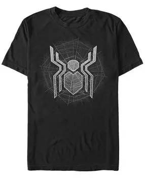 Мужская футболка с коротким рукавом с логотипом marvel spider-man webbed spider-man Fifth Sun, черный