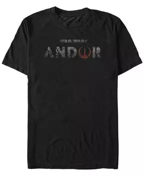 Мужская футболка с коротким рукавом с логотипом star wars andor Fifth Sun, черный