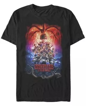 Мужская футболка с коротким рукавом с плакатом группы demogorgan stranger things Fifth Sun, черный