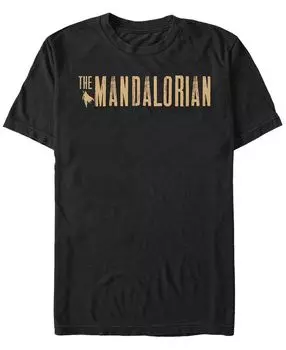 Мужская футболка с коротким рукавом с простым логотипом star wars the mandalorian Fifth Sun, черный